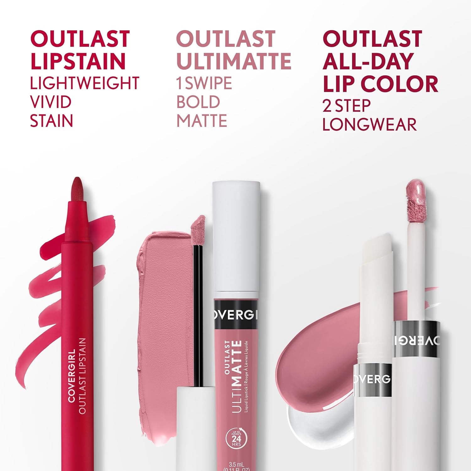 Outlast All-Day Lip Color Custom Nudes, Universal Nude