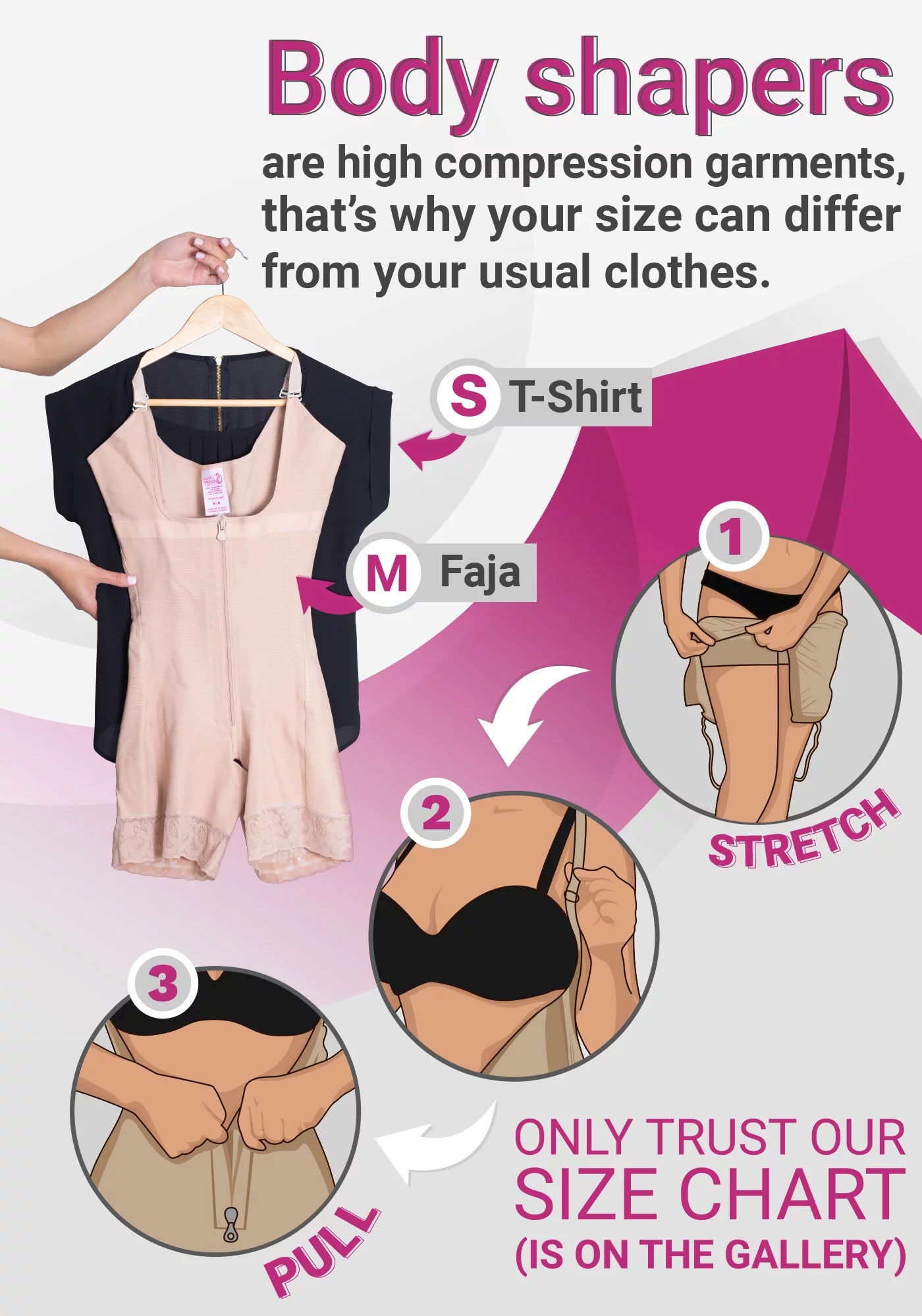 Salome Fajas Colombianas Mid Thigh Shapewear Butt Lifter Strapless Tummy Tuck Bodysuit Compression Garment for Woman Faja Levanta Cola Para Vestido