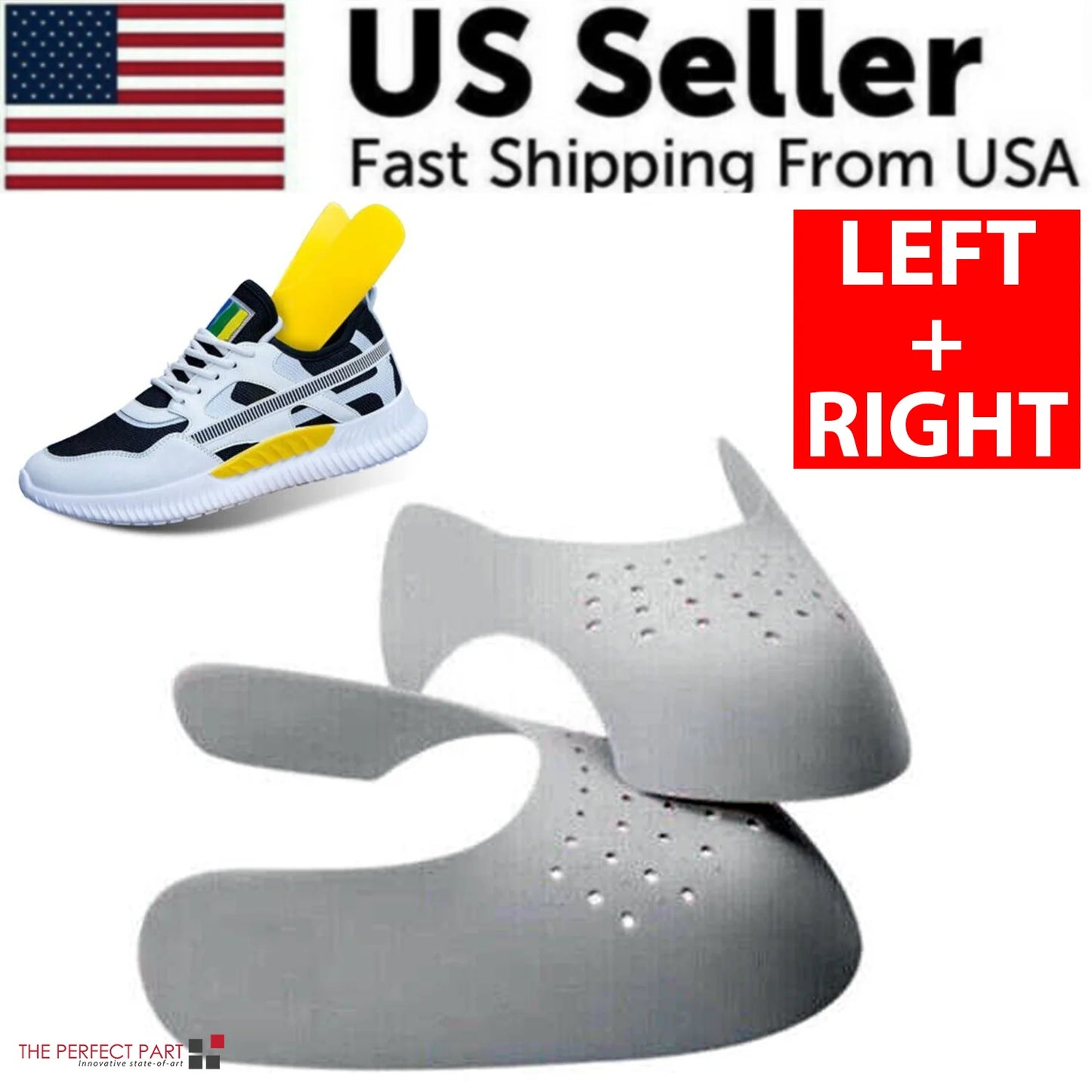 Pair Sneaker Shoe anti Crease Protector Decreaser Toe Force Creasing Shoes Cover