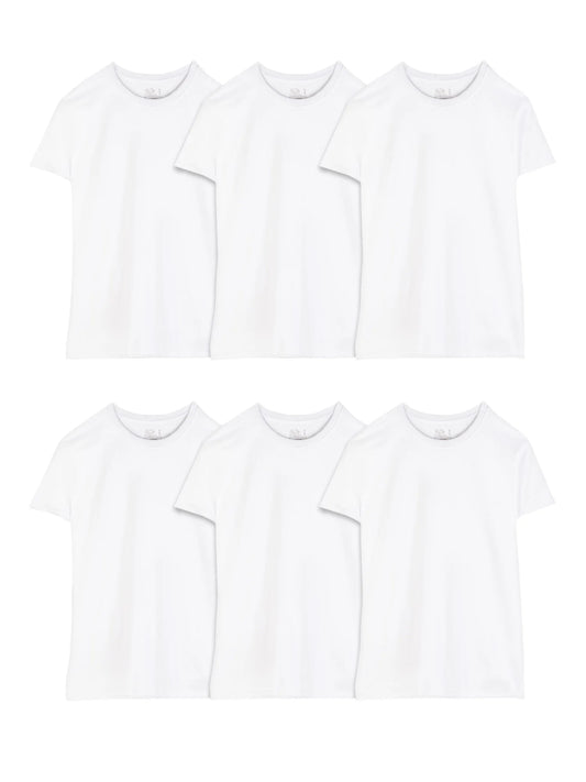 Men'S Eversoft Crew Undershirts – 6-Pack, Moisture-Wicking, White & Assorted, S-3XL & Big/Tall