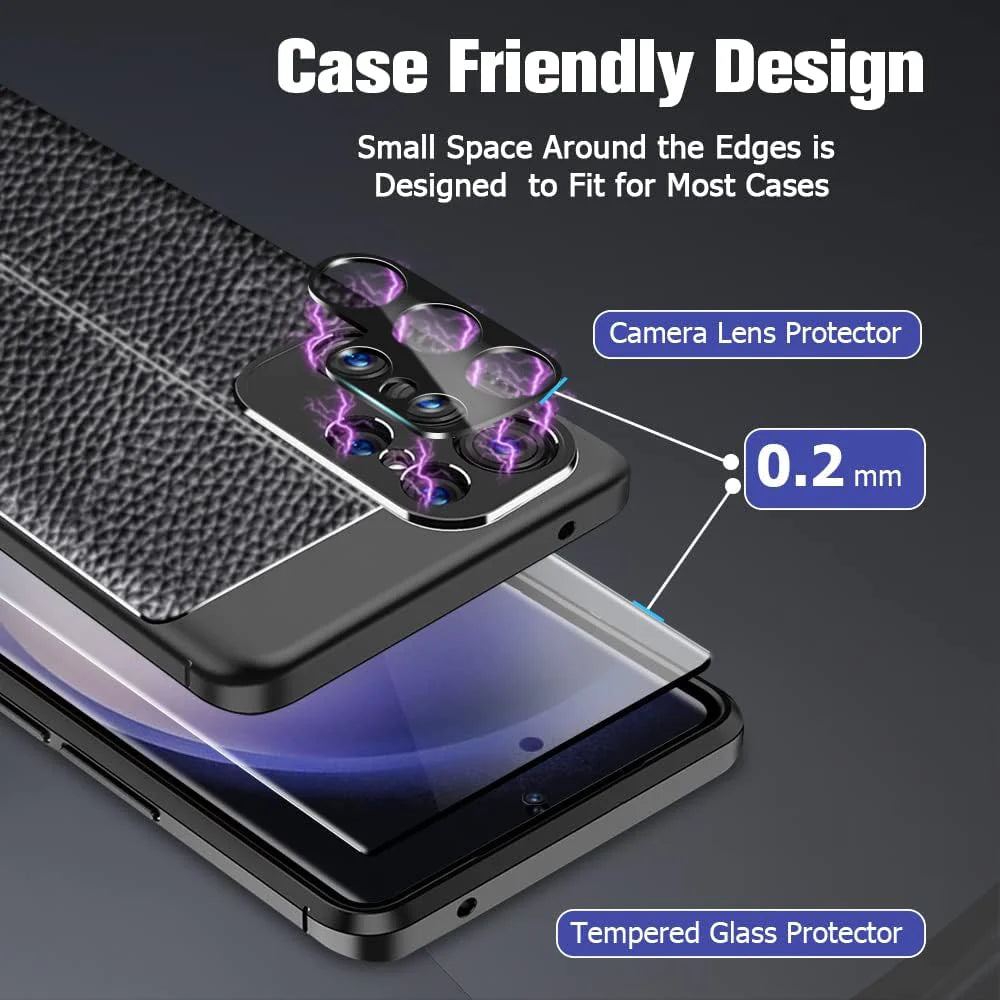 Tempered Glass Screen Protector Lens Hydrogel for Samsung S23 S22 Ultra plus USA