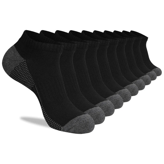 Mens 10 Pairs Athletic Ankle Socks Men'S Breathable Low Cut Socks