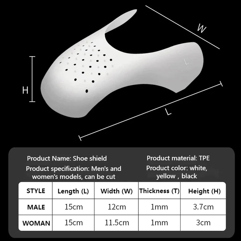 Pair Sneaker Shoe anti Crease Protector Decreaser Toe Force Creasing Shoes Cover