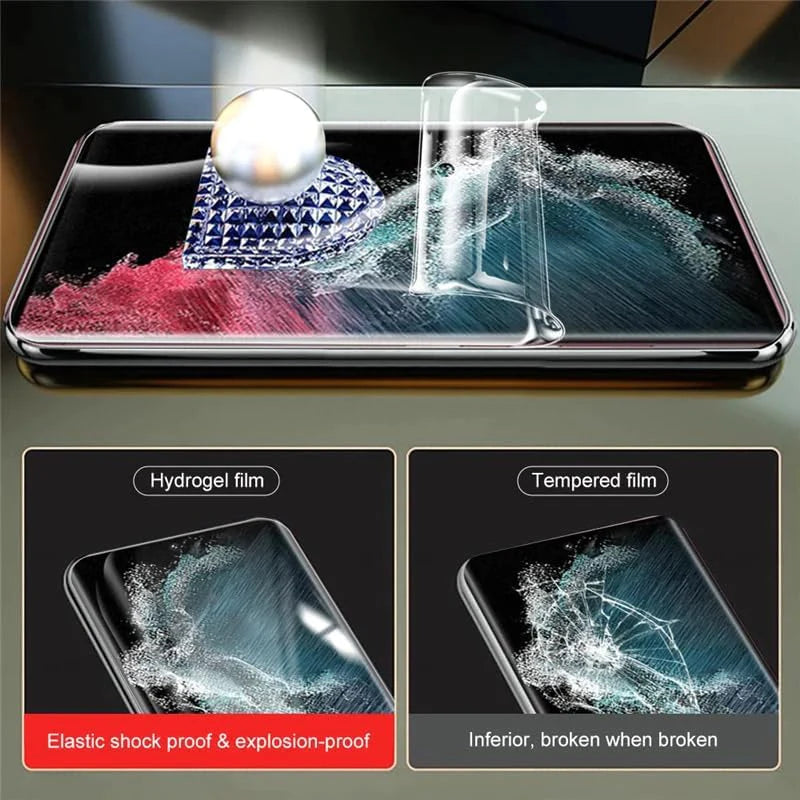 Tempered Glass Screen Protector Lens Hydrogel for Samsung S23 S22 Ultra plus USA