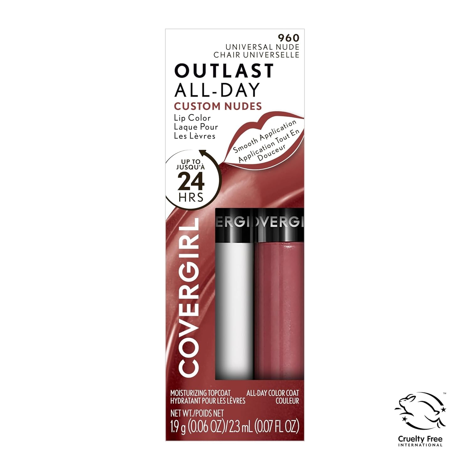 Outlast All-Day Lip Color Custom Nudes, Universal Nude